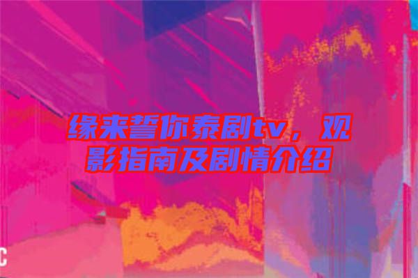 緣來誓你泰劇tv，觀影指南及劇情介紹