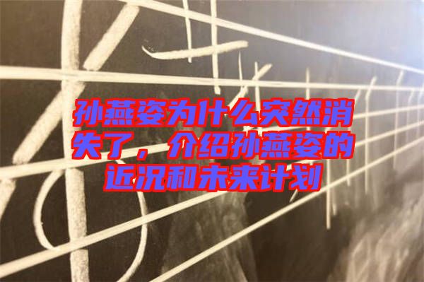 孫燕姿為什么突然消失了，介紹孫燕姿的近況和未來計(jì)劃