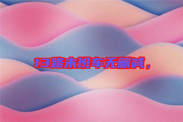 13路末班車(chē)無(wú)刪減，