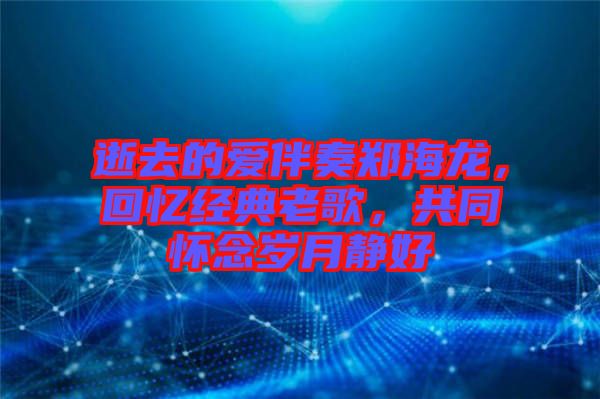 逝去的愛伴奏鄭海龍，回憶經(jīng)典老歌，共同懷念歲月靜好