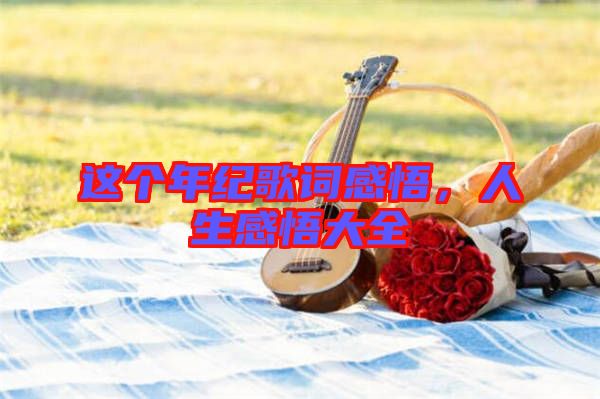 這個(gè)年紀(jì)歌詞感悟，人生感悟大全