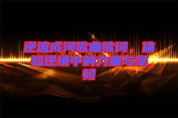 逆流成河歌曲歌詞，體驗?zāi)婢持械牧α颗c堅韌
