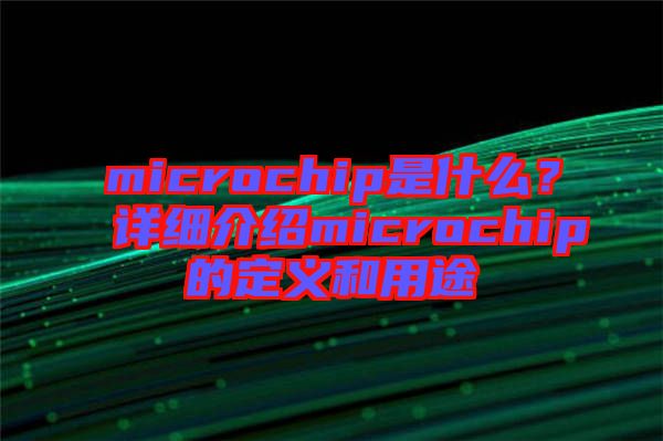 microchip是什么？詳細介紹microchip的定義和用途