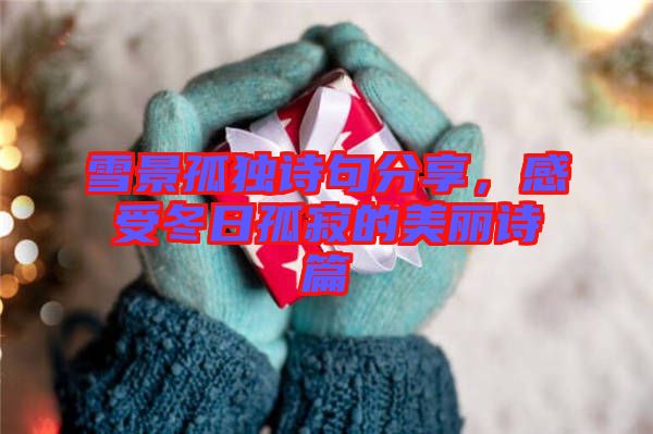 雪景孤獨(dú)詩句分享，感受冬日孤寂的美麗詩篇