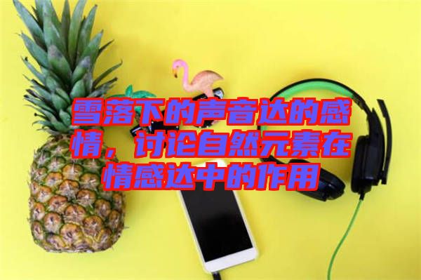 雪落下的聲音達的感情，討論自然元素在情感達中的作用
