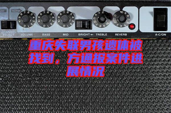 重慶失聯(lián)男孩遺體被找到，方通報(bào)案件進(jìn)展情況