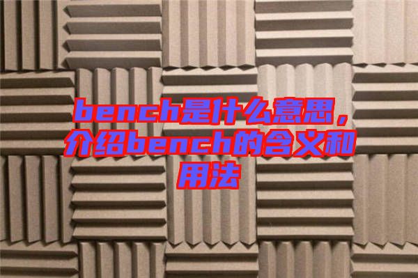 bench是什么意思，介紹bench的含義和用法